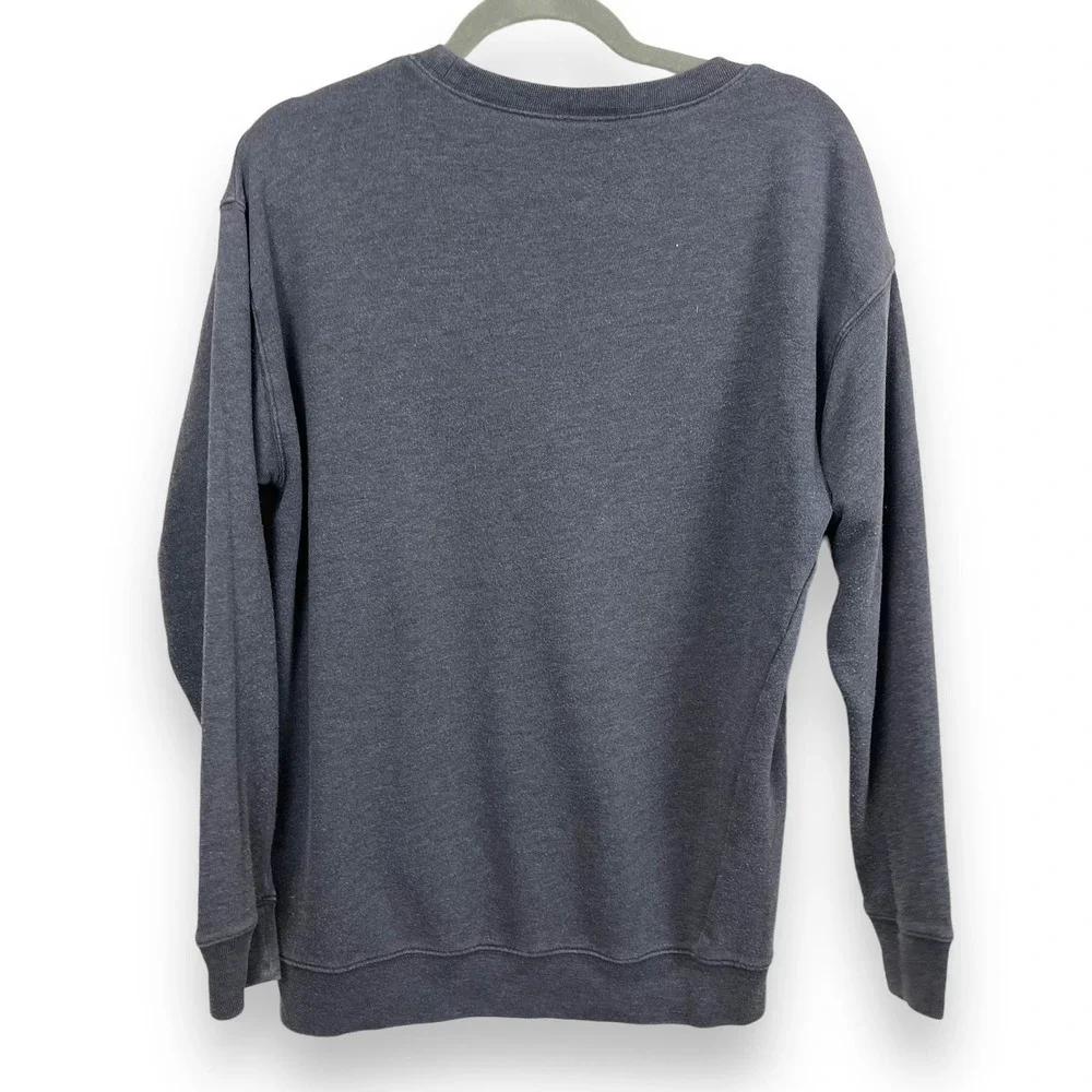 Victoria's Secret Sweatshirt Womens Extra Small Gray Love Pink Crewneck Y2K - Picture 5 of 8